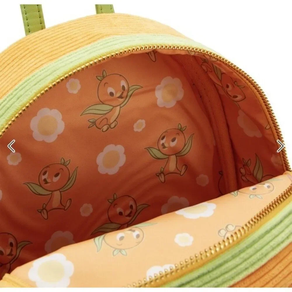Disney Parks Orange Bird Corduroy Loungefly Backpack Sunshine Tree Terrace NWT